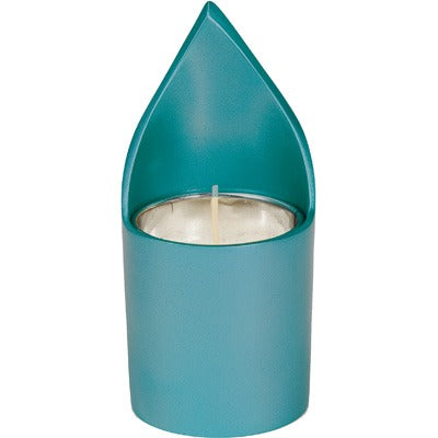 Memorial Candle Holder & Candle - Turquoise
