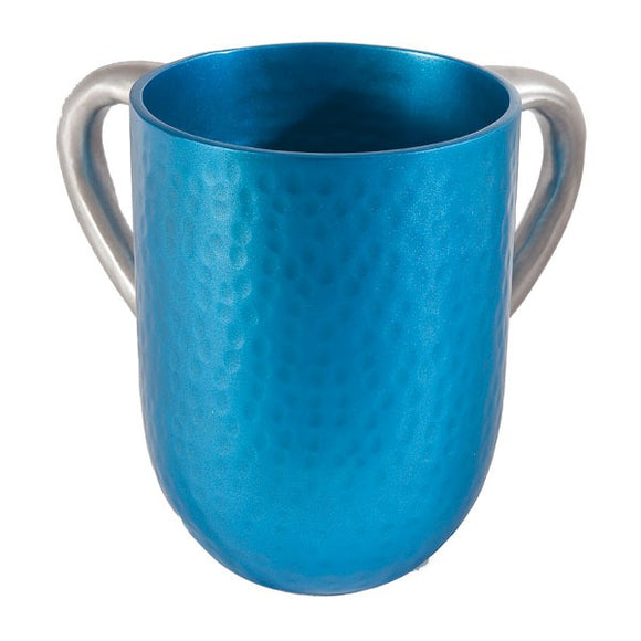 Netilat Yadayim Cup - Hammer Work - Turquoise