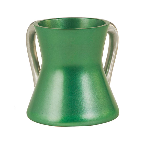 Small Netilat Yadayim Cup - Aluminium - Green