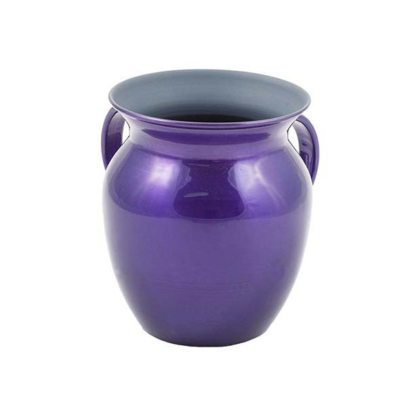 Small Netilat Yedayim Cup - Stainless Steel - Purple