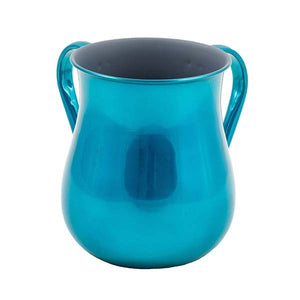 Large Netilat Yedayim Cup - Stainless Steel - Turquoise