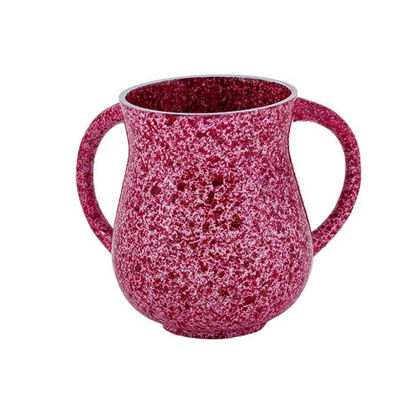 Netilat Yadayim Cup - Marble Coated - Pink