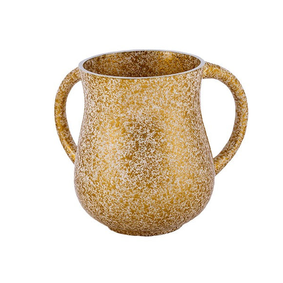 Netilat Yadayim Cup - Marble Coated - Gold