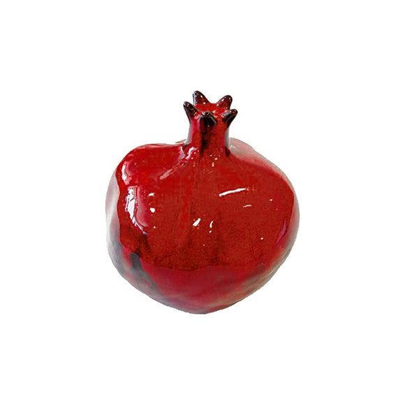 Ceramic Pomegranate - Red Glaze - Small