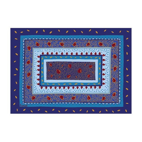 Printed Placemat - Blue