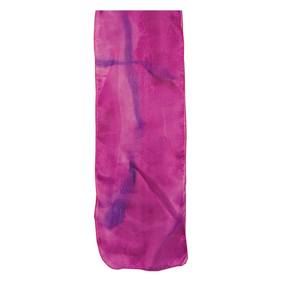 Silk Scarf - Hand Painted - Purple