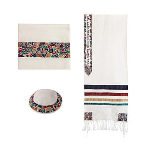 Tallit - "Magen David" - 41" Multicolored