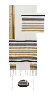 Tallit - Different Fabrics - Brown & Black