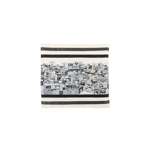 Tefillin Bag - Full Embroidery - Jerusalem Black
