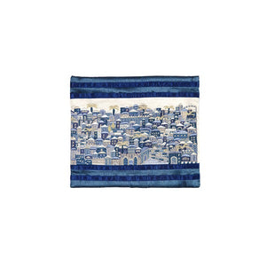 Tefillin Bag - Full Embroidery - Jerusalem Blue
