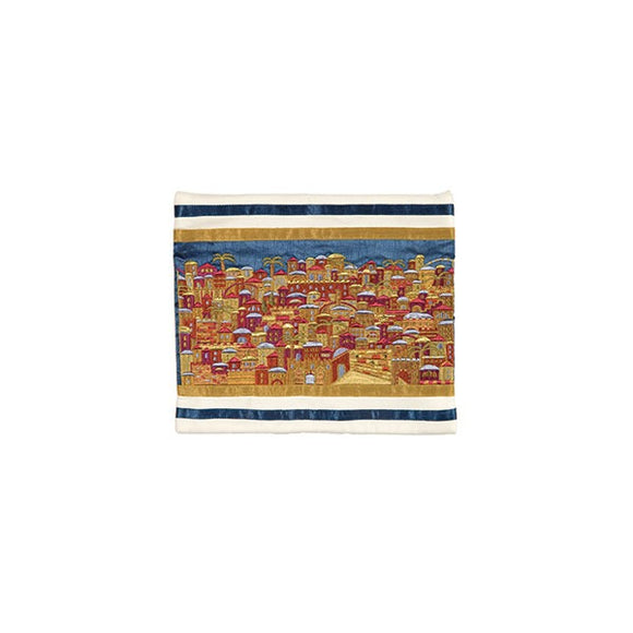Tefillin Bag - Full Embroidery - Jerusalem Multicolored