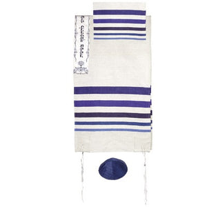 Tallit - Raw Silk With Embroidered Atara 42"