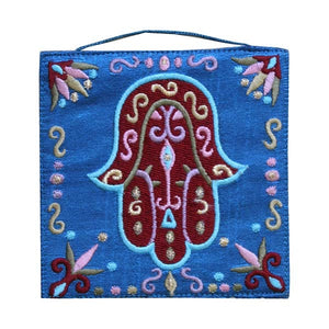 Wall Hanging - Small Hamsa - Blue