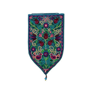 Wall Hanging - Special Shape - Large Pomegranates Blue