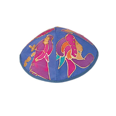 Kippah - Hand Painted Silk - Miriam